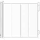 Reinforced Retractable Baby Gate or Mesh Dog Gate,Easy to Use for Stairs, Doorways, Hallways, Indoor, Outdoor, Wide Pet Gate 33.5" Tall, Extends to 45" Wide, White