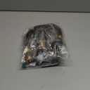 3 Pcs of Blonde/Black 16" Extensions, Black to Light Blonde Balayage Natural Hair  + 2 Pcs Wig Cap + 1 Pack Eyelash Extensions