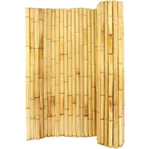 FOREVER BAMBOO Natural Bamboo Fencing Decorative Rolled Fence Panel 0.75 in D x 6 ft H x 8 ft L
