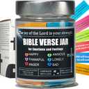Bible Verse Jar,Read Me When Emotion Jars,Christian Gifts For Women Men Mom Dad,Daughter Son,Religious gifts,Birthday Gifts,Scripture Prayer Hope Jar,Baptisms,Bible Stuf,Bible Study Supplies