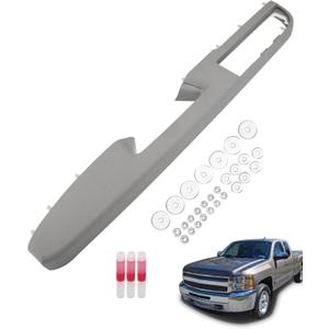 926-740 Front Left Driver Side Armrest Repair Kit Fit for Chevy Silverado Suburban Tahoe Avalanche for GMC Sierra Yukon 2010-2014 Door Panel with Release Handle Above Armrest 27Inch - Gray