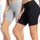 wirarpa Women's Cotton Boy Shorts Underwear Anti Chafing Soft Biker Short Plus Boy Shorts Panties 2 Pack (Large)