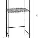 Organize It All Mini Fridge and Microwave Stand| Kitchen Organizer | Perfect for Dorm | Office| Space Saver | Black |, 24 X 17.75 X 53"