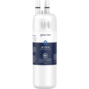 GLACIER FRESH Refrigerator Water Filter Compatible with W10295370A, EDR1RXD1, WHR1RXD1, KAD1RXD1, Filter 1, W10295370, P4RFWB, P8RFWB2L, 46-9930, 46-9081 Refrigerator Water Filter 1 Pack