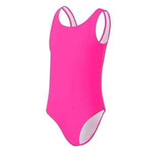 Girls Swimsuits for Girl One Piece Swimsuit Solid Color Girls' Swimwear Cute Girl Bathing Suit Quick Dry Beach Kids Hot Pink Swimsuit for Teens 14-16Y Yizuoding005