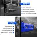 Door Hinge Cover Trim Exterior Accessories for Jeep Wrangler JK JKU Sport Rubicon Sahara X Unlimited 2-Door & 4-Door 2007-2018 (Blue 8PCS)