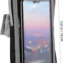 NUOBESTY Sports Mobile Phone Arm Bag Lightweight Waterproof Running Armband with Key Card Storage for Outdoor Exercise and Gym Use