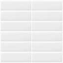 20-Sheet White Peel and Stick Subway Backsplash Kitchen Bathroom Rectangle Self Adhesive Wall Tile Sticker (12"12")