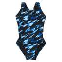 TYR - Girls' Triadic Maxfit Durafast Elite One Piece Swimsuit, Blue, 22