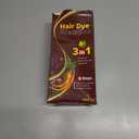 IIIMEIDU Dark Brown Hair Dye Shampoo 3 in 1 for Gray Hair, Herbal Ingredients Shampoo Hair Dye for Women Men, Grey Coverage 500ml