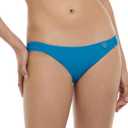 Body Glove Womens Smoothes Surf Rider Solid Fuller Coverage Bikini Bottom Swimsuit with Clean Finish Front (X-Large, Blue Wave)