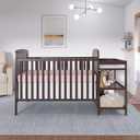 Dream On Me Anna 3-in-1 Convertible Crib and Changer, GREENGUARD Gold, 70.5"L x 30.3"W x 41.8"H
