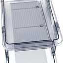 Zerodeko Double Tier Rolling Soda Can Organizer for Refrigerator Transparent Beverage Dispenser Stackable Canned Drink Holder for Kitchen Bar and Pantry Storage