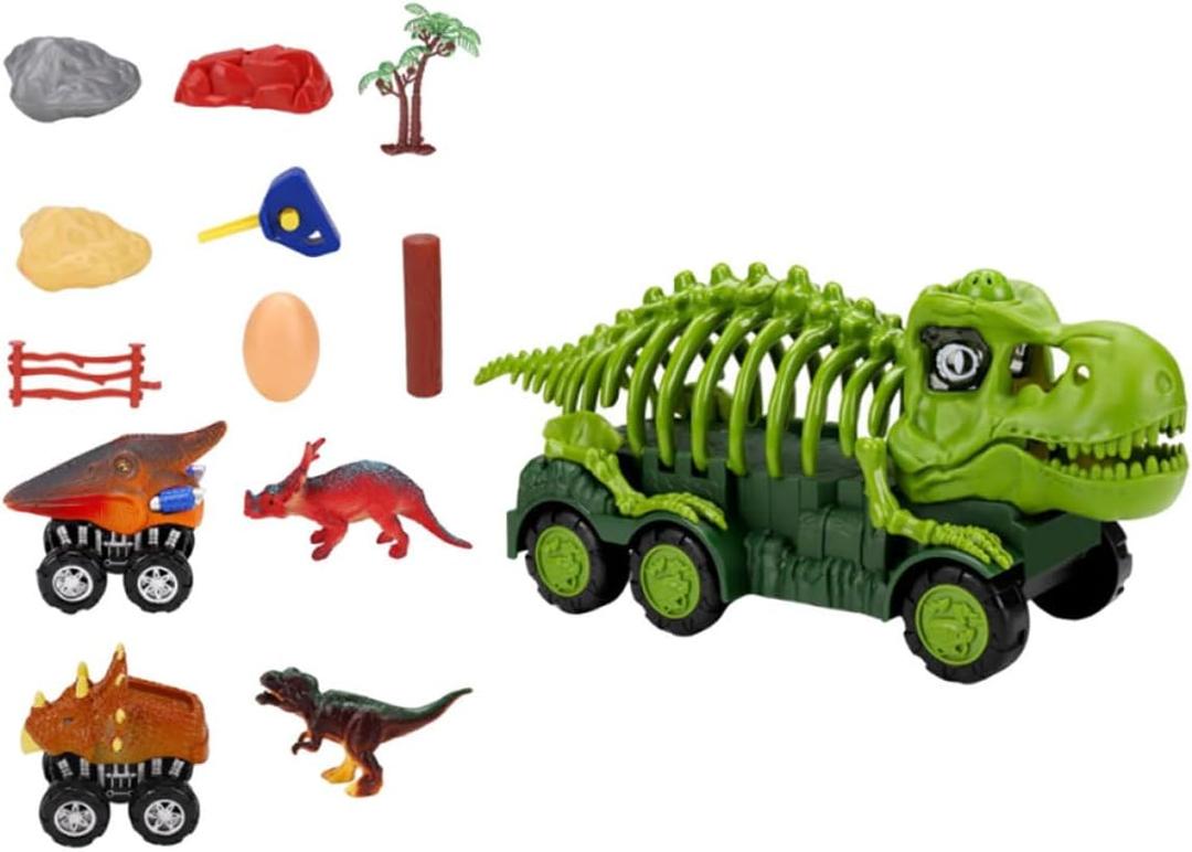 YARNOW 1 Set Simulation Dinosaur for Compact Boys Slide Car Fun Playful Design Easy to Carry Safe Materials for Brain Development Bright Colors Vivid Details