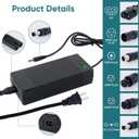 UL Listed 42V 2A Replacement Electric Scooter Charger with 6 in 1 Plugs for 36V Hoverboard Charger, Compatible with Razor/Voyage/Jetson/gotrax/ninebot and Most 36V 10S Lithium Battery Device