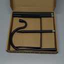 EXCMARK 2 Pack Shepherd Hook Adjustable Height 31 inch Thick Use at Weddings, Hanging Solar Lights, Lanterns, Bird Feeders, Metal Hanger Hook (Black, 31 inch). U.S. Patent.