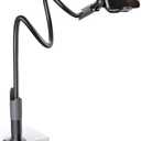 Lamicall Gooseneck Phone Holder for Bed - Cell Phone Mount Clamp Clip, Flexible Long Arm, Overhead Mount for Desk Headboard Bedside, for iPhone Air 17 Pro Max, 16 Pro Max, 15, 14 & 4-7" Phone