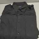 PASHARTUK Wrinkle Free Regular Fit Mens Button Down Shirts Long Sleeve Dress Shirts for Men (Black, L)