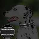 PetiFine Dog Collar for Large Dogs, Neoprene Padded and Adjustable, Reflective Wide Heavy Duty Pet Collars with Durable Metal Belt Buckle for Walking, Black, L