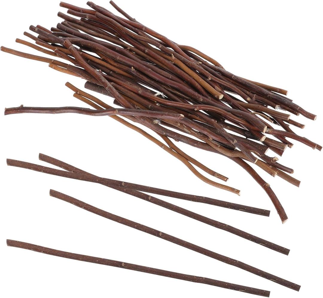 COHEALI 7.8" 12" Craft Sticks, 40Pcs Log Sticks Long Wooden Branches, Craft Branches Natural Tree Twigs for Christmas Decorations