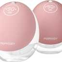 Momcozy Breast Pump Hospital-Grade, Hands Free Breast Pump App with Leak-Proof DoubleFit Flange, Personalized Multi-Modes & 15 Levels, 2 Count