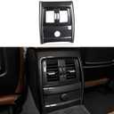 Adhesivo para cubierta de marco de CA de fila trasera de automvil, estilo de carbono, ABS, se adapta a BMW F30 F31 F34 3GT F32 F36 Accesorios  F33 convertible no apto