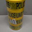 OLANZU Pack of 4 Police Line Do Not Cross Tape - 3 x 1000 ft - Polyethylene Police Tape - Smudge Resistant, Clearly Visible, Non-Adhesive, High-Contrast Law Enforcement & Crowd Control Barrier