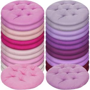 Tinideya 24 Pcs Floor Cushions Classroom,Medium 15.7 Inch,Pink-Purple