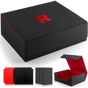 JoyHood Card Deck Box - Holds 1800+ Card Storage, Trading Card Holder Compatible with MTG/TCG/PTCG/YGO with 10 Dividers, 3 Foam Blocks