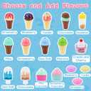 Gifts2U Ice Cream Cart Toys for Kids,45 Pcs Ice Cream Play Set,Pretend Play Store with Storage Trolley,Food Toys,Play Ice Cream Shop Toy,Gift for Boys Girls 3 4 5 6 Years Old