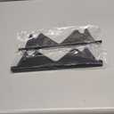 Stove Gap Covers Stainless Steel, 2 Pack Stove Gap Filler Easy Retractable Length 13.8" to 27.5", Width 0.79" ALMCALS Stove Gap Guards Range Trim Kit, Heat Resistant Guard Between Stove Top & Counter (Black)