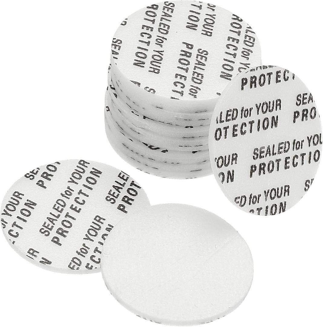 PATIKIL 20mm/0.79" Foam Lid Liner, 100Pack PS Foam Resistant Tamper Pressure Sensitive Seal for Bottle Cap Liners Seals