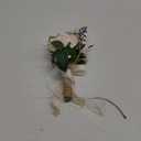 Wedding Bouquets for Bride Bridesmaid,White Champagne Artificial Roses Flowers for Wedding Church Decoration (7.5in)