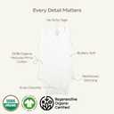 MON CHOU Sleeveless Baby Bodysuit 3-Pack - Ultra Soft 100% Pima Cotton - Organic Cotton Baby Clothes & Infant Clothes (Beige) 3-6M