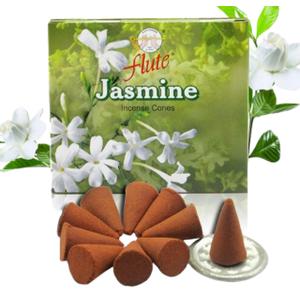 Flute Jasmine Incense Cones 