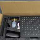 Black Tub Shower Faucet Set Complete with 8-Inch Rainfall Shower Head and Tub Spout Included Shower Valve Tub Shower Trim Kit Matte Black