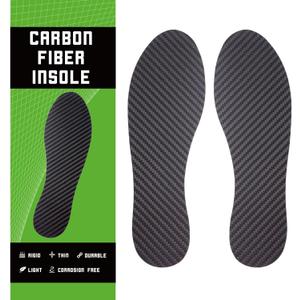Carbon Fiber Insole for Men Women Carbon Fiber Foot Plate Insert Rigid Support for Turf Toe Morton Extension Hallux Rigidus Broken Toe (Insole Length 250mm - Men's 7.5 / Women's 8.5, 1 Pair)