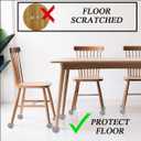 Triceratops Precut Walker Tennis Balls, Heavy Duty Long Lasting Tennis Balls - Fit for Most Chairs Desks Furniture Legs and Floor Protection, Easy to Install (24pcs, Yellow)