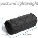 Watch travel case, watch storage box organizer, hard watch case holder with flexible foam inserts (BLACK, 3 INSERT)