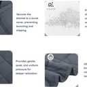RJOP Weighted Blanket 25lbs 78"x85" King Size for Adults & Couples, Heavy Blanket with Premium Glass Beads, Soft Microfiber Material & Breathable for All-Season Comfort (78" x 85" 25 lbs)