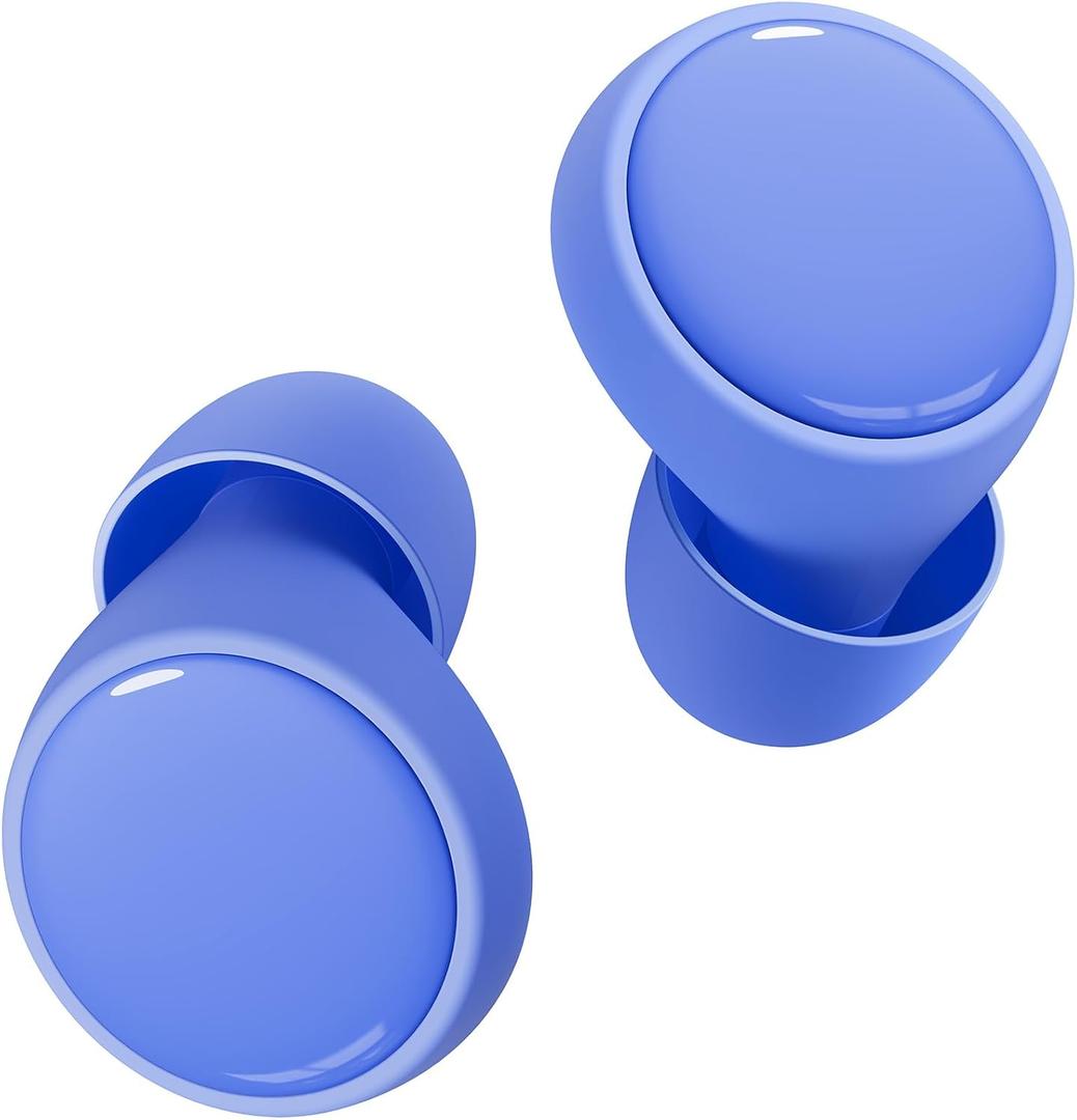 BIGOOD 50dB Ear Plugs for Sleeping, UltralightNoise Cancelling Ear Plugs with 7 Tips (2 Types) Earplugs for Sleep for Concert, Work, Airplane,Hearing Protection Earplugs for Noise Reduction Blue