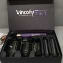 7-in-1 Hair Dryer Brush and Hair Styler Set  Fast Drying, Curling, Straightening & Volumizing  Hot Air Styling Tool with No Heat Damage  for All Hair Types  Violet