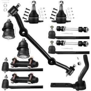SCITOO 14pcs RWD Front Suspension Kit Idler Arm Inner Outer Tie Rod End Adjusting Sleeve Sway Bar Link Ball Joint Drag Link Fit 1996-2003 For Chevy S10 1996-2001 For GMC Jimmy 1996-2003 Sonoma
