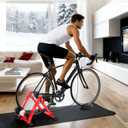 Sportneer Bike Trainer - Magnetic Indoor Cycling Trainer Stand for 26-28" & 700C Wheels, 6 Resistance Levels Stationary Bike Stand with Quick Release Lever & Front Wheel Riser Block