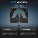 ECCPP 4Pcs Mud Flaps Splash Guards Replacement for 2018-2024 for Hyundai Kona 1.6L 2.0L Front & Rear Mud Guards