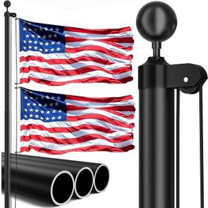 16FT Heavy Duty Flag Pole for Outside House, High Hardness