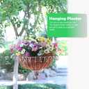 Metal Hanging Planters,Vintage Hanging Baskets for Plants Outdoor,Garden, Patio, Deck, Porch Decor