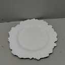MAONAME White Charger Plates Set of 12, Reef Plate Chargers for Dinner Plate, Plastic Decorative Plates for Table Setting, Thanksgiving, Christmas