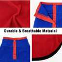 2 Pack Dog Sweater, Warm Puppy Jacket, Autumn Winter Coat, Pet Stretch Fleece Apparel with Buttons for Small Medium Dog Cats (Red+Blue, X-Small)