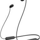 Sony WI-C100 Wireless in-Ear Bluetooth Headphones with Built-in Microphone, Black